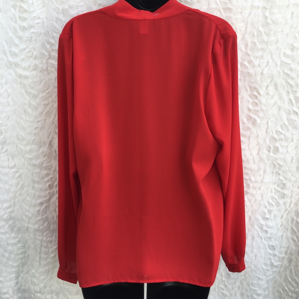Joseph Ribkoff red blouse - Picture 4 of 8